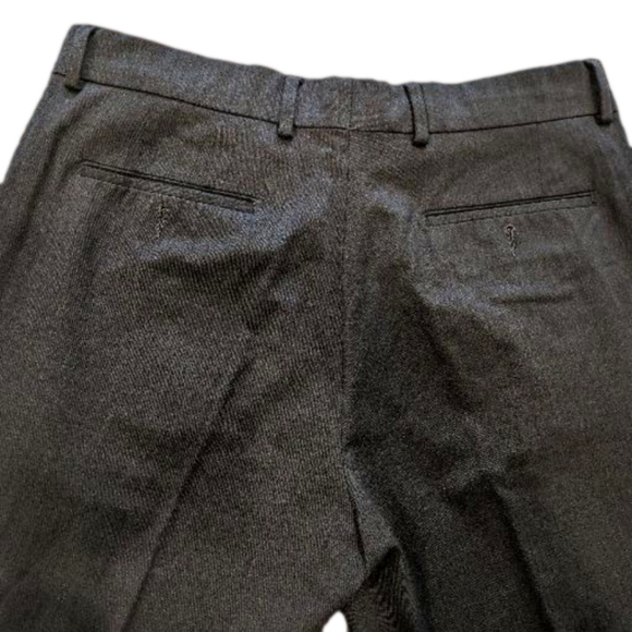 Black Brown Men's  Dress Pants 34x32 - Picture 2 of 5